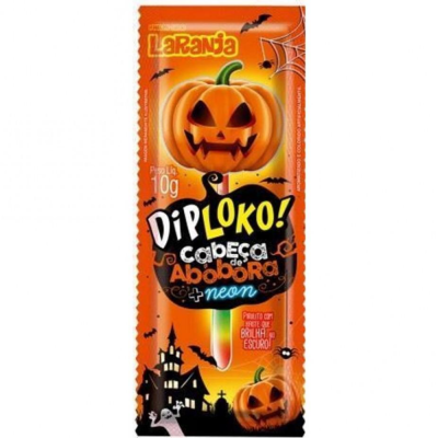 Pirulito Diploko Neon Cabeca Abobora 10G