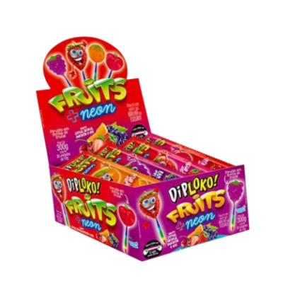Pirulito Diploko Neon Fruits 10G