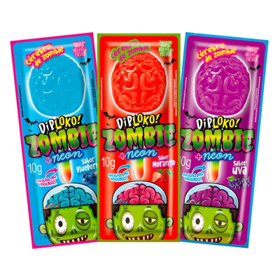 Pirulito Diploko Neon Zombie 10G