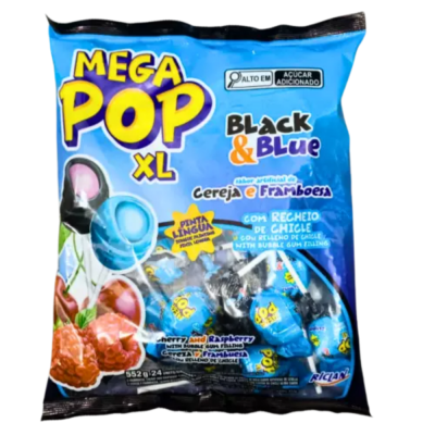 Pirulito Mega Pop Cherry 24Un