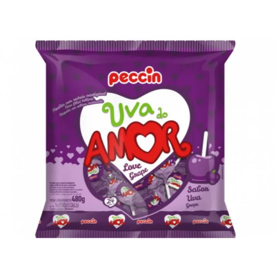 Pirulito Peccin Uva Amor 24Un