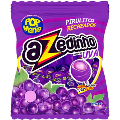 Pirulito Pop Mania Azed Uva 50Un