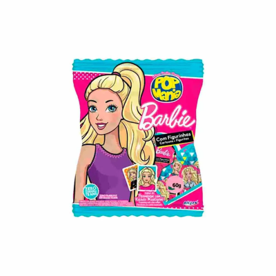 Pirulito Pop Mania Sm Barbie Framb 60G
