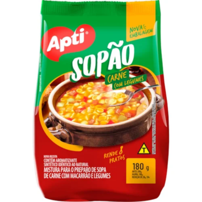 Sopao Apti Macarrao 180G Carne E Legume