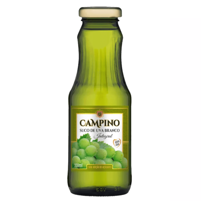 Suco De Uva 300Ml Campino Integral Branco