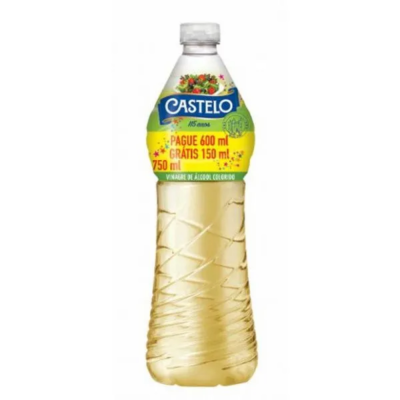 Vinagre Castelo Colorido Pg600 Lv 750Ml