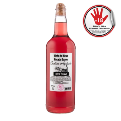 Vinho Cantina Agri 1Lt Rose Suave Rose Suave