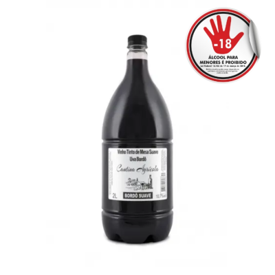 Vinho Cantina Agri 2 Lts Bordo Suave