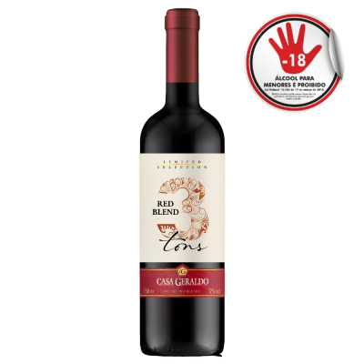 Vinho Casa Geraldo 750Ml 3 Tons Red Blendtinto Meio Sec