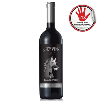Vinho Casa Geraldo 750Ml Fino Tinto Seco Reserva Malbec