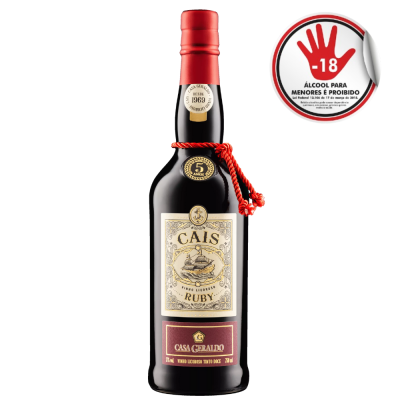 Vinho Licoroso Cais Ruby 750Ml Tinto Doce