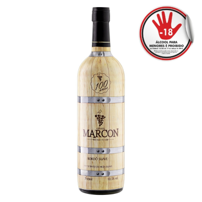 Vinho Marcon 740Ml Bordo Suave Bordo Tinto
