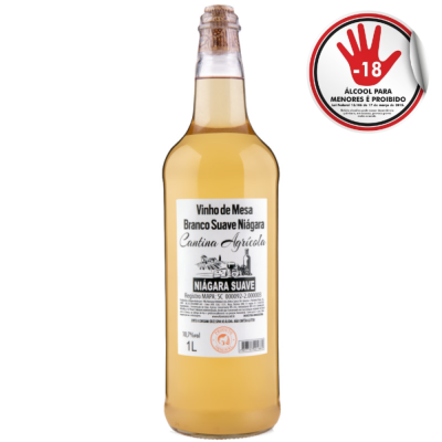 Vinho Cantina Agri 1Lt Brc Suave Niagara