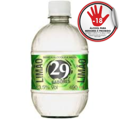 BEB ALC 29 SABORES 490ML LIMAO