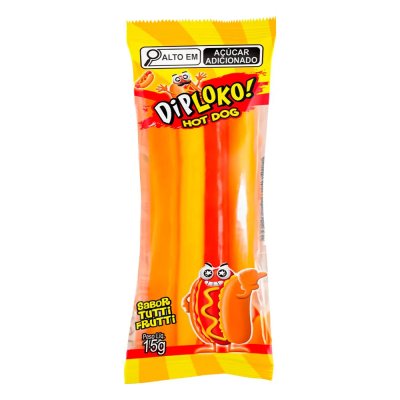 Bala Diploko Gummy Hot Dog 15G