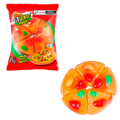 Bala Diploko Gummy Pizza 15G