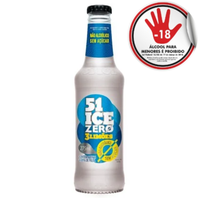 BEB ALC 51 ICE ZERO 3 LIMOES LN 275ML