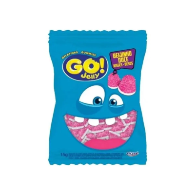 Bala Go Jelly 15 Gr Mini Beijinho