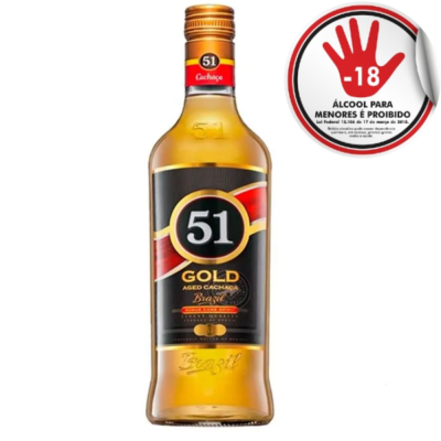 CACHACA 51 ENVELHECIDA GOLD 700ML