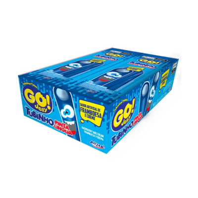 Bala Go Jelly 15 Gr Tubinho Mini Pinta Lingua