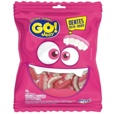 Bala Go Jelly 70 Gr Dentes