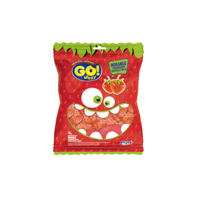 Bala Go Jelly 70 Gr Morango