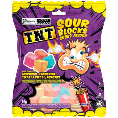 Bala Go Jelly 70 Gr Tnt Sour Blocks