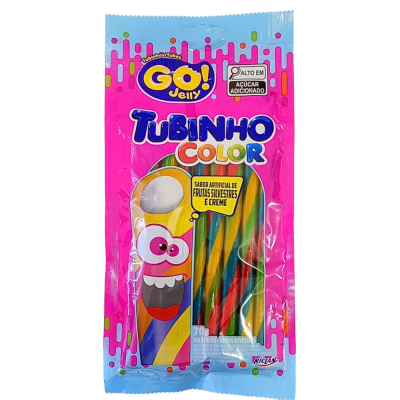 Bala Go Jelly 70 Gr Tubinho Frt Silvestre