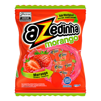 Bala Mast Freegells 500G Azed Morango