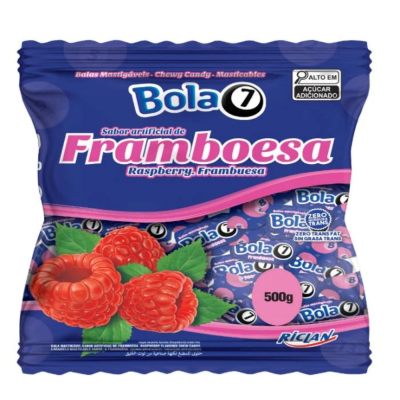Bala Mast Freegells 500G Bola 7 Framboesa