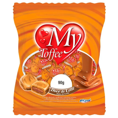 Bala My Toffe 90G Doce De Leite