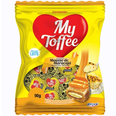 Bala My Toffe 90G Mousse De Maracuja