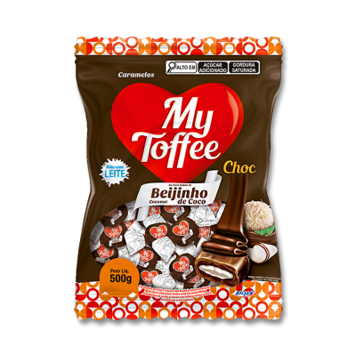 Bala My Toffee 500Gr Choco/Beijinho