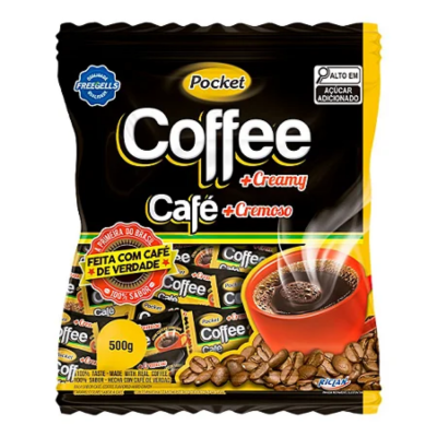 Bala Pocket 500Gr Coffe Creamy