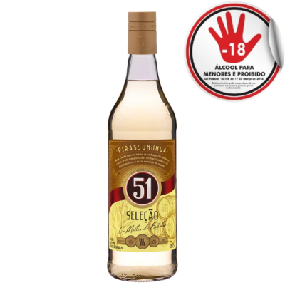 CACHACA 51 SELECAO 965ML DEVOLUCAO