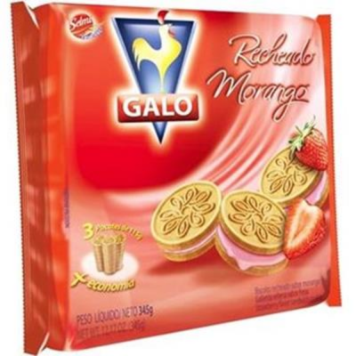 Bisc Rech Galo Show 345G Morango