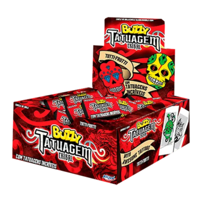 Chicle Buzzy 360Gr Tattoo Tribal Tutti Frutti