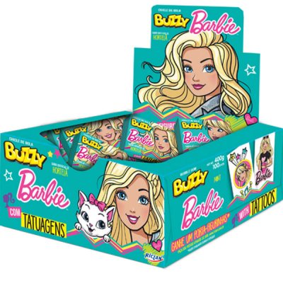 Chicle Buzzy Barbie Tattoo Tutti Frutti