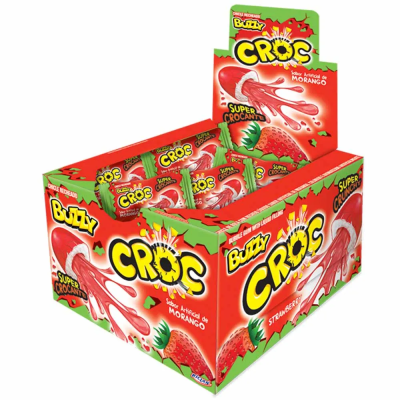 Chicle Buzzy Croc Morango 40Un