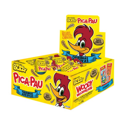 Chicle Buzzy Pica Pau Tutti Dp/100Un