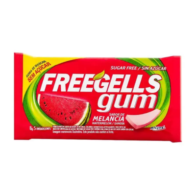 Chicle Freegells Gum Melancia 8G