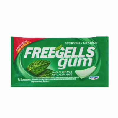 Chicle Freegells Gum Menta 8G