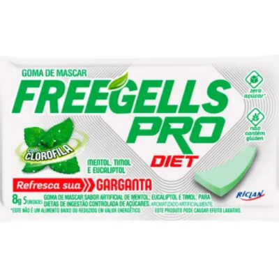 Chicle Freegells Pro Eucalipto