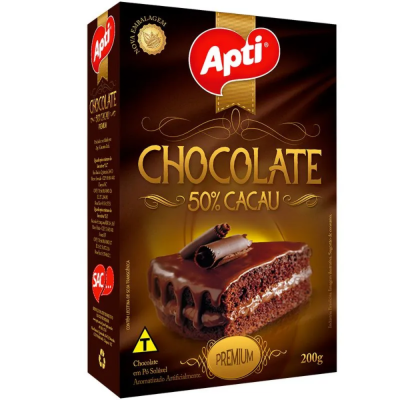 Chocolate Em Po Apti 50% 200G