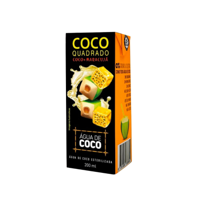 Agua De Coco Coco Quadrado 200Ml Maracuja