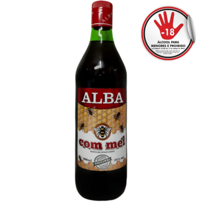 Conhaque C/Mel Alba 900Ml