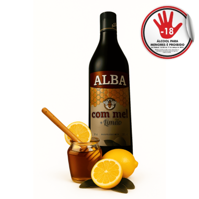 Conhaque C/Mel Alba Limao 900Ml