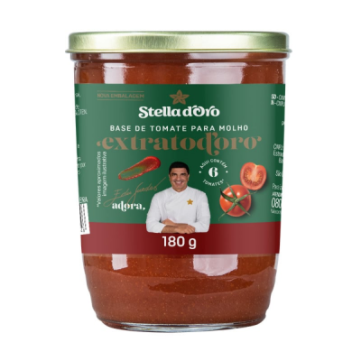 Extrato Tomate Stella Doro 180G Copo Vidro