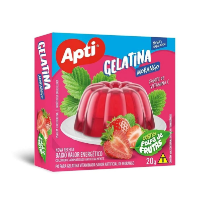 Gelatina Apti 20G Morango