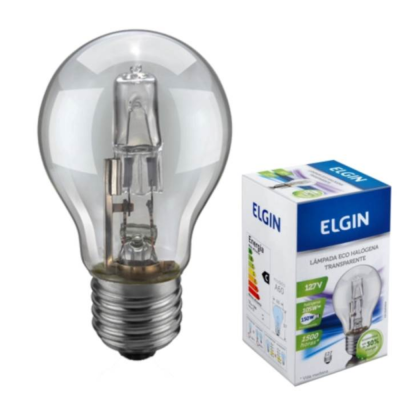 Lampada Elgin Eco Halogena 42W 127V Transparente